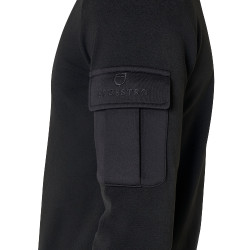 Sweat-shirt homme à col montant en polaire fermeture éclair 3/4 Equestro Sweat-shirt homme à col montant en polaire fermeture éclair 3/4 Equestro