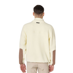 Sweatshirt homme en polaire teddy avec poche frontale Equestro Sweatshirt homme en polaire teddy avec poche frontale Equestro