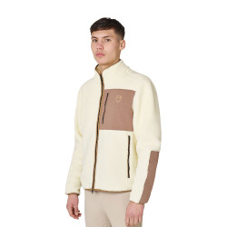 Herenhoodie van teddypile met voorzak Equestro heren