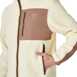 Sweatshirt homme en polaire teddy avec poche frontale Equestro Sweatshirt homme en polaire teddy avec poche frontale Equestro