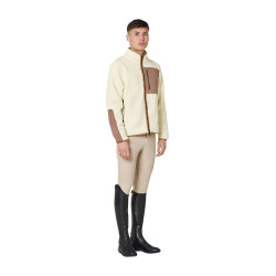 Sweatshirt homme en polaire teddy avec poche frontale Equestro Sweatshirt homme en polaire teddy avec poche frontale Equestro