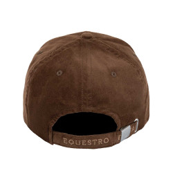 Unisex honkbalpet van fluweeleffect-stof Equestro Unisex honkbalpet van fluweeleffect-stof Equestro