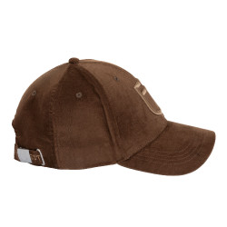 Unisex honkbalpet van fluweeleffect-stof Equestro Unisex honkbalpet van fluweeleffect-stof Equestro