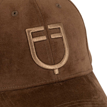 Unisex honkbalpet van fluweeleffect-stof Equestro Unisex honkbalpet van fluweeleffect-stof Equestro