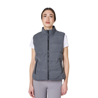 Veste sans manches femme matelassé en laine Equestro Veste sans manches femme matelassé en laine Equestro