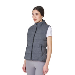 Veste sans manches femme matelassé en laine Equestro Veste sans manches femme matelassé en laine Equestro