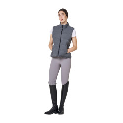 Veste sans manches femme matelassé en laine Equestro Veste sans manches femme matelassé en laine Equestro