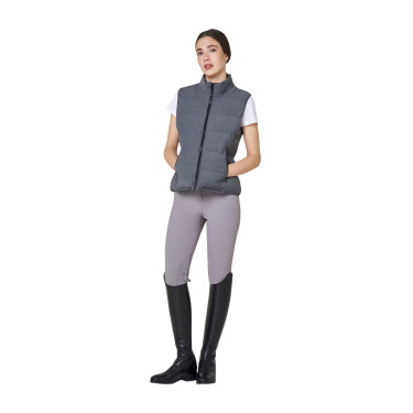 Veste sans manches femme matelassé en laine Equestro Veste sans manches femme matelassé en laine Equestro