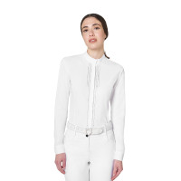 Polo de concours femme chemise avec strass Equestro Polo de concours femme chemise avec strass Equestro
