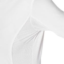 Polo de concours femme style chemise avec empiècements en mesh Equestro Polo de concours femme style chemise avec empiècements en mesh Equestro