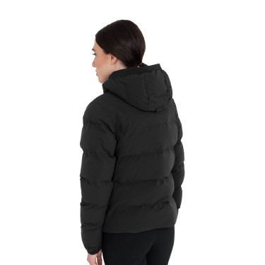 Doudoune femme à capuche Equestro Noir Doudoune femme à capuche Equestro Noir