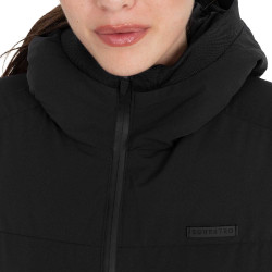 Doudoune femme à capuche Equestro Noir Doudoune femme à capuche Equestro Noir