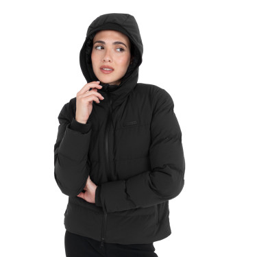 Dames donsjacks met capuchon Equestro Zwart Dames donsjacks met capuchon Equestro Zwart