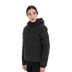 Doudoune femme à capuche Equestro Noir Doudoune femme à capuche Equestro Noir