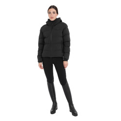 Dames donsjacks met capuchon Equestro Zwart Dames donsjacks met capuchon Equestro Zwart
