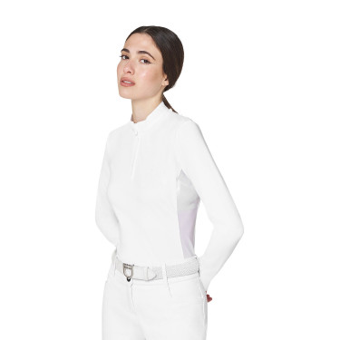 Polo de concours femme basique avec inserts en mesh Equestro Polo de concours femme basique avec inserts en mesh Equestro