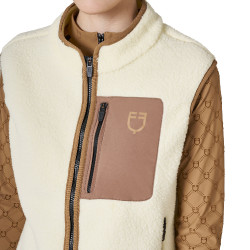 Dames teddyfleece bodywarmer met borstzak Equestro Dames teddyfleece bodywarmer met borstzak Equestro