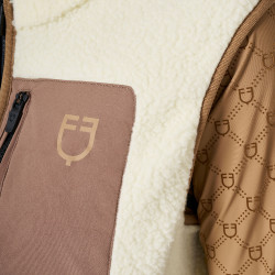 Veste femme en polaire teddy avec poche frontale Equestro Veste femme en polaire teddy avec poche frontale Equestro