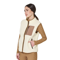 Dames teddyfleece bodywarmer met borstzak Equestro Dames teddyfleece bodywarmer met borstzak Equestro