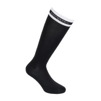 Chaussettes femme avec inserts en Lurex Equestro Noir