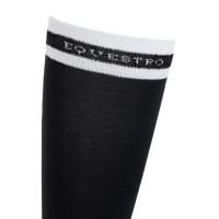 Chaussettes femme avec inserts en Lurex Equestro Noir