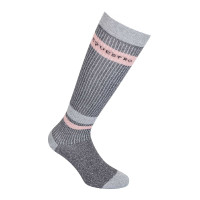 Dameskousen in rekbaar Lurex Equestro dames Grijs / roze