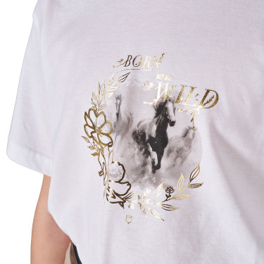 Meisjes T-shirt Born To Be Wild van katoen Equestro kinderen