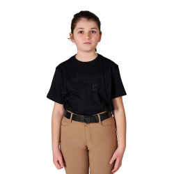 T-shirt fille Sporty & Chic en coton Equestro T-shirt fille Sporty & Chic en coton Equestro