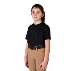 T-shirt fille Sporty & Chic en coton Equestro T-shirt fille Sporty & Chic en coton Equestro