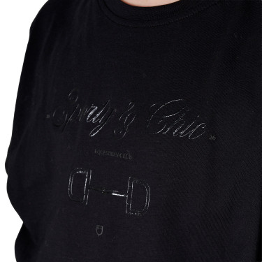 Meisjes T-shirt Sporty & Chic van katoen Equestro kinderen Meisjes T-shirt Sporty & Chic van katoen Equestro kinderen