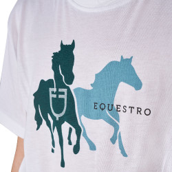 T-shirt enfant en coton respirant Equestro T-shirt enfant en coton respirant Equestro