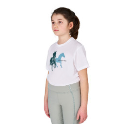 T-shirt enfant en coton respirant Equestro T-shirt enfant en coton respirant Equestro