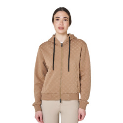 Sweat à capuche femme monogramme Equestro Sweat à capuche femme monogramme Equestro