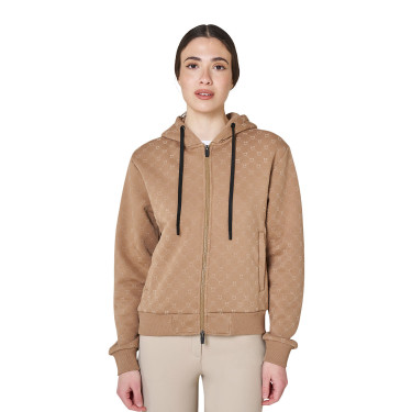 Sweat à capuche femme monogramme Equestro Sweat à capuche femme monogramme Equestro