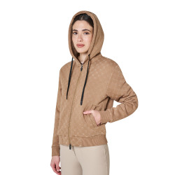 Sweat à capuche femme monogramme Equestro Sweat à capuche femme monogramme Equestro