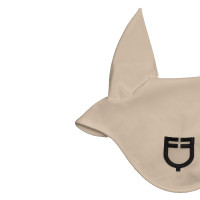 Bonnet en tissu technique avec oreilles profilées Equestro Cobblestone / noir