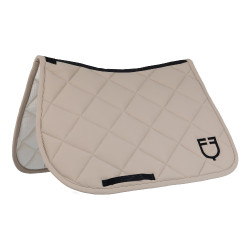Tapis de selle de saut avec matelassage en losanges et logo brodé Equestro Tapis de selle de saut avec matelassage en losanges et logo brodé Equestro