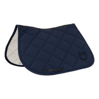 Tapis de selle de saut avec matelassage en losanges et logo brodé Equestro