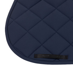 Tapis de selle de saut avec matelassage en losanges et logo brodé Equestro Tapis de selle de saut avec matelassage en losanges et logo brodé Equestro
