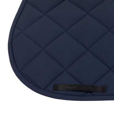 Tapis de selle de saut avec matelassage en losanges et logo brodé Equestro Tapis de selle de saut avec matelassage en losanges et logo brodé Equestro