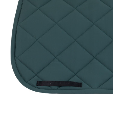 Tapis de dressage matelassé à losanges avec logo brodé Equestro Vert sapin / noir Tapis de dressage matelassé à losanges avec logo brodé Equestro Vert sapin / noir