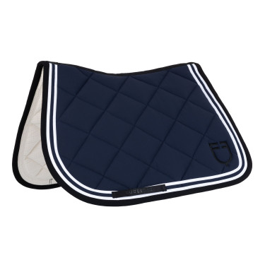 Zadeldek spring Double Stripes in technische stof Equestro Zadeldek spring Double Stripes in technische stof Equestro
