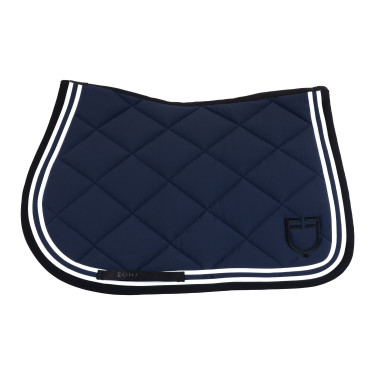 Zadeldek spring Double Stripes in technische stof Equestro Zadeldek spring Double Stripes in technische stof Equestro