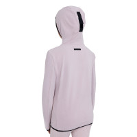 Sweat polaire zippé unisexe pour enfants Equestro Violet feutré