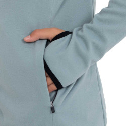 Unisex kinderfleece met rits Equestro Leigrijs Unisex kinderfleece met rits Equestro Leigrijs