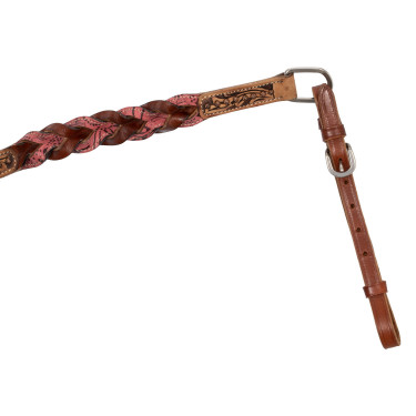 Collier de chasse avec décorations en cuir tressé Pool’s