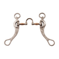 Mors correctionnel en aluminium avec ponts en cuivre, branches décorées Pool’s Mors correctionnel en aluminium avec ponts en cuivre, branches décorées Pool’s