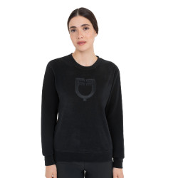 Sweatshirt femme col rond en polaire Equestro