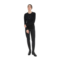 Sweatshirt femme col rond en polaire Equestro
