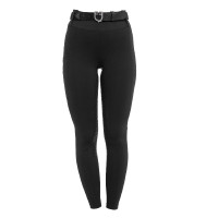 Leggings femme taille haute avec passants et strass Equestro Leggings femme taille haute avec passants et strass Equestro